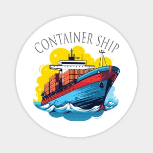 Container Ship Magnet